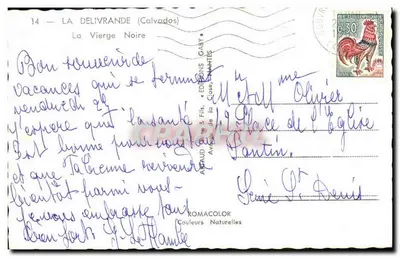 La Vergine Nera — La Delivrande (Calvados) — Edizioni Gaby — Verso