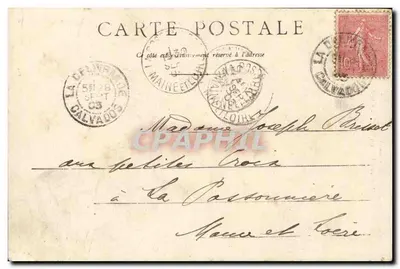 A Délivrande - Virgem Milagrosa — editor Brouconnier, n°6 — Verso