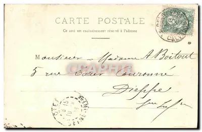 Capela da Délivrande — L. D. — Jules Soulet — Verso