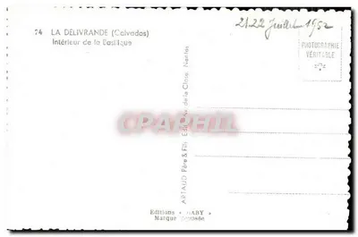 Binnenkant van de Basiliek van La Délivrande — Calvados — Éditions Gaby — Achterkant