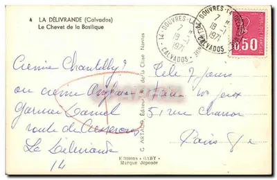Wnętrze basyliki — Douvres-la-Délivrande (Calvados) — Wydawnictwo Gaby — Rewers