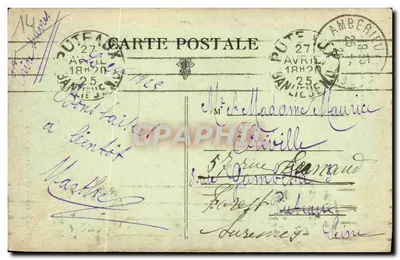 Douvres — Ruisseau de Cozanne — editor Auzard, Amberieu — Verso