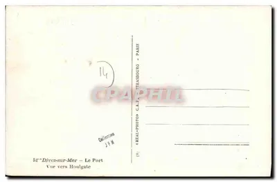 Dives-sur-Mer — Widok ku Houlgate — C.A.F. Tirasbourg — Rewers