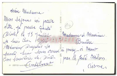 Castelo de Quimper — vista geral — C.A.P. (nº13) — Verso
