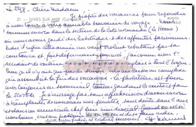 Port Dives-sur-Mer — widok z drzewa sosnowego — wydawca Saby — Rewers