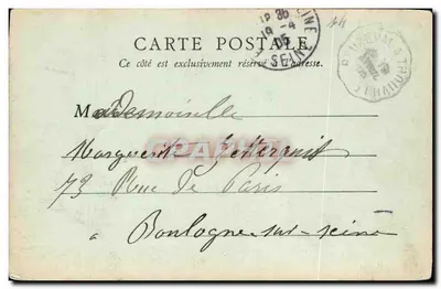 Dives-sur-Mer — Portal Kościoła — B.F. Paris, numer seryjny nie widoczny — Rewers