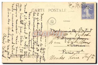 Hostellerie Guillaume-le-Conquérant — Dives-sur-Mer — editor M. C. (colocado) — n° 14 — Verso