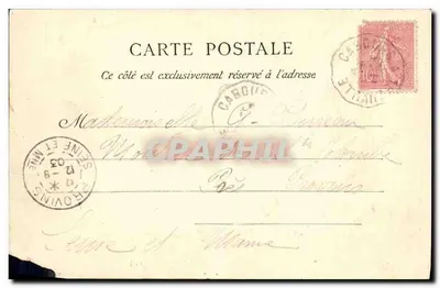 Dives-sur-Mer (Calvados) — Boerderij Sarlabos — uitgever J. Bréchot & Cie, n° 362 — Achterkant