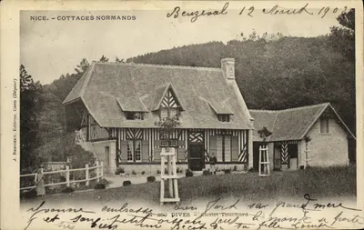 Nizza — Normandse hutten — Chalet Touchard — J. Breguert, Uitgever, Caen (Depot)