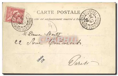 Nizza — Normandse hutten — Chalet Touchard — J. Breguert, Uitgever, Caen (Depot) — Achterkant