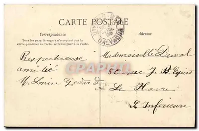 Dives-sur-Mer — Rue de Lisieux — Stara pocztówka nr 3030 — Rewers