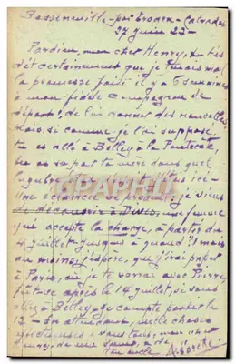 Hostellerie de Guillaume-le-Conquérant — Dives-sur-Mer — M. C. photo, Dives — Verso