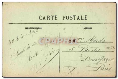 Divès-sur-Mer — A Igreja (séculos xi° e xiv°) — M. C., foto, Divès — Verso