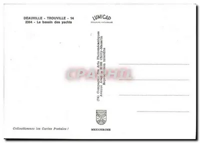 Deauville - Trouville — Widok na basen jachtowy — LUMICAP — Rewers