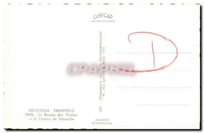 Deauville - Basen Yachtowy i Kasyno w Trouville — Compagnie des Arts Phototechniques — Rewers