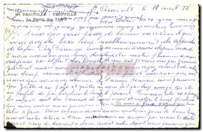 Deauville — Il bacino dei yacht — n° 4450 — Verso