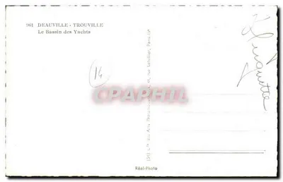 Deauville - Trouville — Le Bassin des Yachts — Cap — Verso