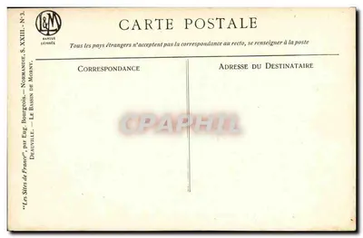 Deauville — O Bassin de Morny — Eug. Benengrég — Série XXIII, N°3 — Verso