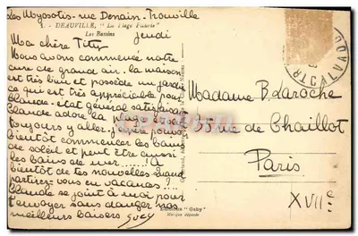 Los estanques - Deauville — Editor Gaby, n° 594 — Reverso