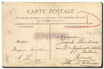 Deauville - I yacht e il porto anteriore — 1908 — M. L. — Verso
