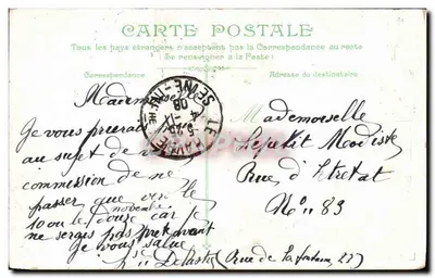 Deauville — Yacht i przystań. — Rewers