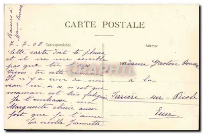 As CÔTES da MANCHE — Entrada com tempo forte — Deauville, Coli. A C — Verso