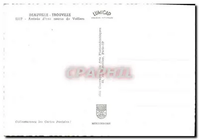 Deauville - Trouville — Llegada de una regata de veleros — Lumicap — Reverso