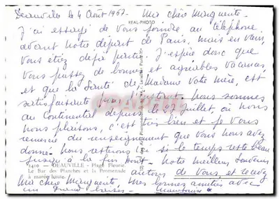 Deauville - Praia Florida — O Bar das Placas — editor REAL-PHOTO, n°12 — Verso