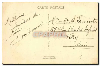 Deauville (Calvados), "La Plage Fleurie" — Les Bains (Adda, arquiteto) — No fundo, o Normandy e o Casino — Verso