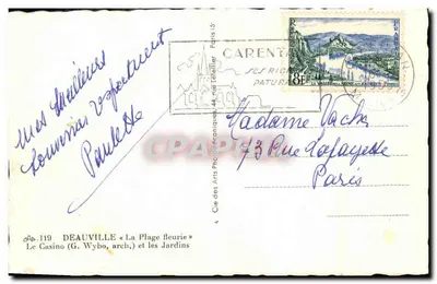 Il Casinò di Deauville — I Giardini — Società degli Arti Fotografici — Verso