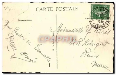 Deauville — O Casino e o Hotel Royal — G. F., Le Havre, n°449 — Verso