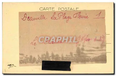 Deauville, plaża kwiatowa — Kasyno (G. Wybo, architekt) — Rewers
