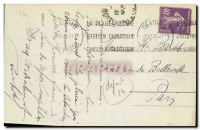 Deauville - O Casino visto dos Jardins — editor La Plage Fleurie, n° 360 — Verso