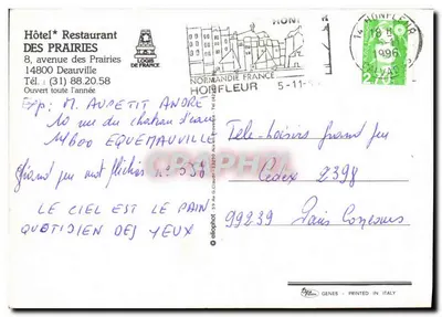 Hotel Restaurante das Pradarias — Honfleur — editor Genes — Verso