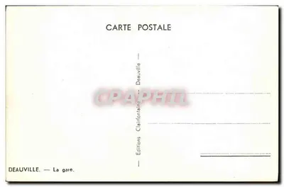 Deauville — A estação — Edições Clarifontaine — Verso