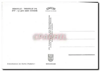 Estação de Deauville-Trouville — estilo normando — Iris — Verso