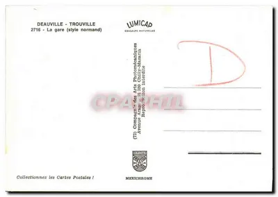 Deauville - Trouville — Stacja (styl normandzki) — Lumicad — Rewers