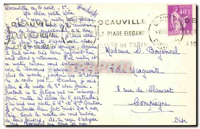 Deauville — Interior da Igreja — Editor anônimo, n° 482 — Verso