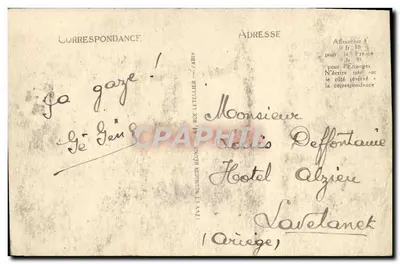 Deauville — A Prefeitura e a Correios — LL — Verso