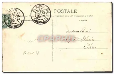 Deauville-sur-Mer — Ricordo di — editore non visibile, numero di serie non visibile — Verso