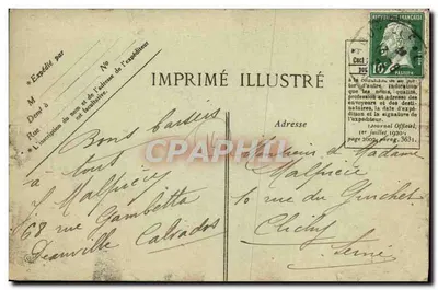 Deauville — Durante a Corrida — Imprimé Illustré n°439 — Verso