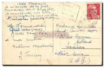 Deauville - Plaża z kwiatami - Plac wyścigowy Clairefontaine — wydawca 'J. Alainson des Arts du Béarnais' — Rewers