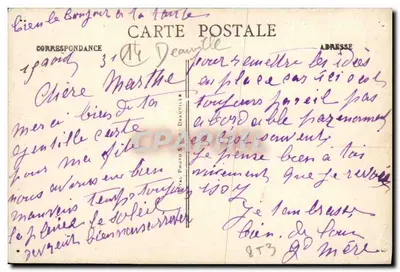 Deauville-Plage-Fleurie — Nowy Hipodrom Claire-Fontaine — Stara pocztówka nr 19 — Rewers