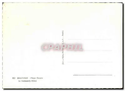 ड्यूविल - फ्लोरी बीच — ले नॉर्मंडी-होटल — C.A.P. पेरिस — पीछे