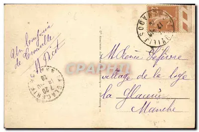 Deauville - Praia Florida - Hotel Normandy e Boulevard Cornuché — Editor Liger, Tabac — Verso