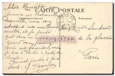 Deauville — O Casino e o Hotel Normandy — G. F., Le Havre — Verso
