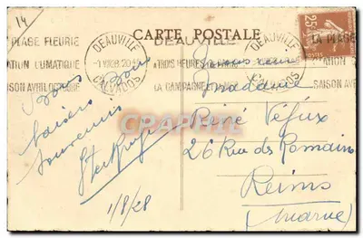Deauville — O Hotel Normandy e a Primavera — Louis Florentin — Verso