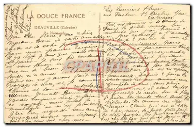 Deauville — Widok ulicy wiosną — Wydawca: La Douce France — Rewers