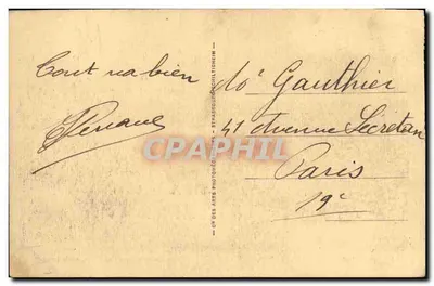Deauville-Plage-Fleurie — Vista de los Jardines — Hotel Normandy (Th. Petit, arch.) — Reverso