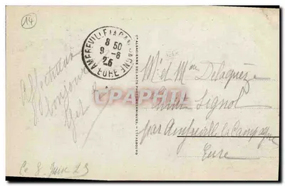 Deauville - El Casino y el Hotel Normandy — Tarjeta postal antigua n°130, editor Cie Alsacienne des Arts Photomécaniques — Reverso